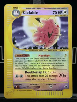Clefable - 7/165 Expedition e-Reader Reverse Holo Rare Pokemon - LP - Image 3