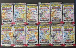 Pokemon TCG Prismatic Evolutions Booster Pack Lot Of 12 Factory Sealed Packs - Image 1