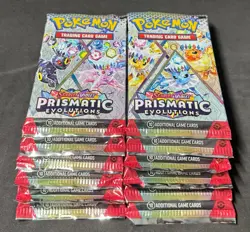 Pokemon TCG Prismatic Evolutions Booster Pack Lot Of 12 Factory Sealed Packs - Image 3