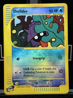 Shellder 129/165 Reverse Holo Common Expedition Pokemon NM - Image 3