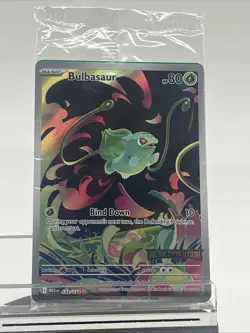 Pokemon Bulbasaur 133/132 English Mega Evolution Stamped Promo SEALED - Image 1