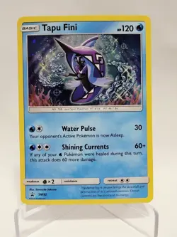 Pokemon *SWIRL* Collector's Sun & Moon Tapu Fini SM92 Promo Cosmos Holo NM - Image 3