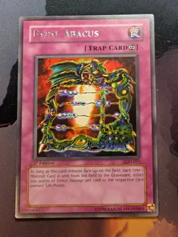 Fatal Abacus - Rare LOD-011 - Rare - 1st Edition - YuGiOh - NM - Image 1