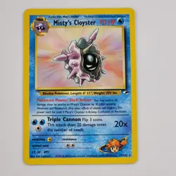 Pokemon Misty's Cloyster Gym Heroes 29/132 Unlimited Rare LP Card TCG Vintage - Image 1