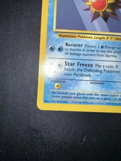 Starmie Base Set Unlimited Pokemon Card 64/102 - Near Mint / Mint - Image 4
