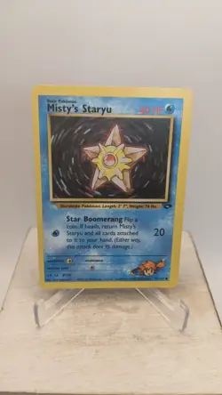 Vintage Pokemon TCG WOTC Misty's Staryu #92/132 Gym Challenge Regular Card - LP - Image 1