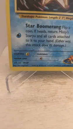 Vintage Pokemon TCG WOTC Misty's Staryu #92/132 Gym Challenge Regular Card - LP - Image 2