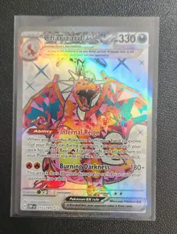Charizard EX FULL ART HOLO 215/197 Pokemon TCG Card Obsidian Flames Near Mint NM - Image 1