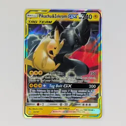Pikachu & Zekrom GX 33/181 Team Up Near Mint Pokemon TCG Card - Image 1