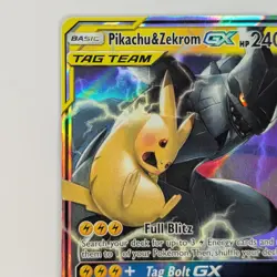 Pikachu & Zekrom GX 33/181 Team Up Near Mint Pokemon TCG Card - Image 2