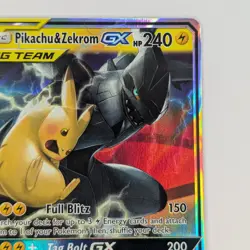 Pikachu & Zekrom GX 33/181 Team Up Near Mint Pokemon TCG Card - Image 3