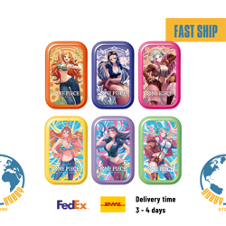 One Piece Card Game Mini Tin Pack Set Vol.2 - Set of 6 (TS-02) (Japanese/BN) - Image 1