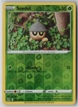 Seedot 011/196 Pokemon TCG Card Lost Origin Reverse Holo (Near Mint) NM 1 - Image 1