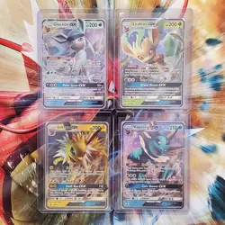 Glaceon + Leafeon + Jolteon + Vaporeon GX - Pokemon Cards - Lot #124 - Image 1