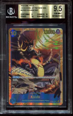 Kaido OP05-118 SEC BGS 9.5 Awakening of a New Era One Piece Card - Image 1