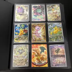 Pokemon TCG Binder With Mixed Lot Of 135 Cards Ft Charizard And Pikachu - Image 1