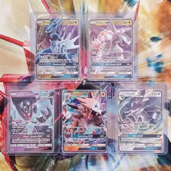 Dialga + Palkia + Necrozma + Lycanroc + Silvally GX - Pokemon Cards Lot #122 - Image 1