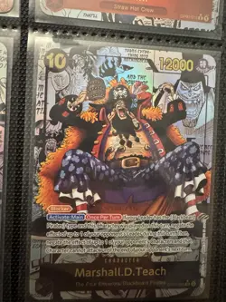 Marshall D Teach Manga OP-09 - Proxy Card - High Quality Texture - English - Image 1