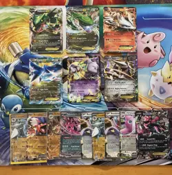 Pokemon Card Full Art Alt Full Art Reshiram Mewtwo Rayquaza - Image 1