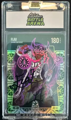FLAVOR FLAV 2025 BO JACKSON BATTLE ARENA GRANDMA'S LINOLEUM W/ ON-CARD AUTO#SK-1 - Image 1
