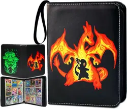 Card Binder for Pokemon Cards Holder Fits 900 Cards w/ 50 Removable Sleeves TCG - Image 1