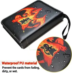 Card Binder for Pokemon Cards Holder Fits 900 Cards w/ 50 Removable Sleeves TCG - Image 3