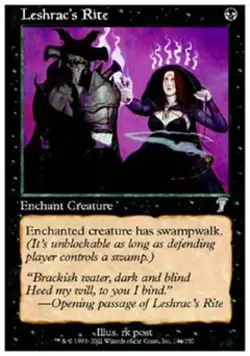 Leshrac's Rite -Foil Light Play MTG 7th Edition - Image 1