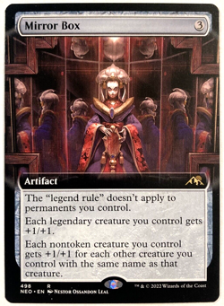 MTG Mirror Box EXTENDED ART Kamigawa: Neon Dynasty 498 NM - Image 1