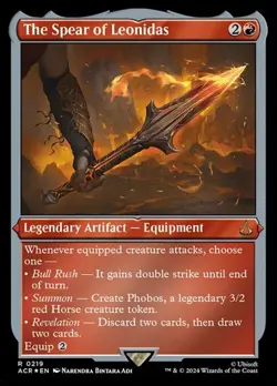 The Spear of Leonidas - Foil Etched Assassin's Creed NM MTG - Image 1