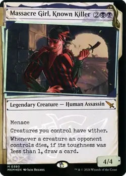Massacre Girl, Known Killer - Invisible Ink Foil Showcase MKM NM MTG - Image 1