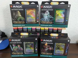WOTC MTG Lord of the Rings-Tales of Middle Earth-4 Commander Decks 195166205052 - Image 1