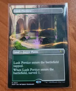 Magic MTG Lush Portico MKM 0327 Borderless Regular Rare - NM condition - Image 1