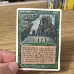 Magic the Gathering - Sylvan Library - 1995 4th Edition - Image 1