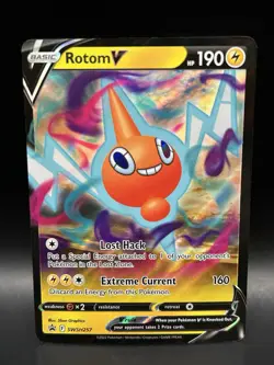 Rotom V SWSH256 - Pokemon Sword & Shield Black Star Promo Card - NM - Image 1