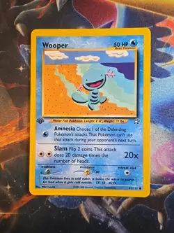 Pokemon Wooper 82/111 1st Edition Neo Genesis Common - Image 1