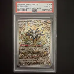 2024 Pokemon Magneton #159 Surging Sparks ETB PSA 10 Gem MT - Image 1
