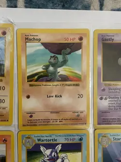lot Pokemon shadowless base cards Wartortle Growlithe Gastly Starmie - Image 4