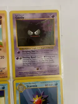 lot Pokemon shadowless base cards Wartortle Growlithe Gastly Starmie - Image 5