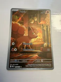 POKEMON MEGA EVOLUTION ILLUSTRATION RARE VULPIX 138/132 ENGLISH MINT FULL ART - Image 1