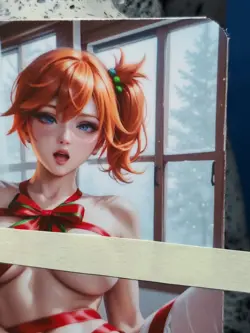 1/1 Only 1 Made Misty Christmas Pokemon NSFW Topless Lonestar Customs Waifu Card - Image 3
