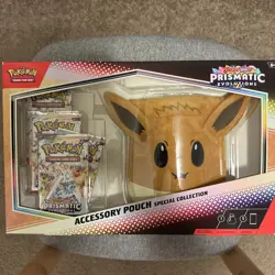 Pokemon Prismatic Evolutions Accessory Pouch Special Collection Factory Sealed - Image 1