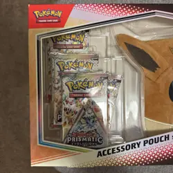 Pokemon Prismatic Evolutions Accessory Pouch Special Collection Factory Sealed - Image 3