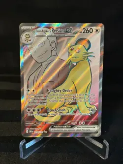 Pokemon TCG Team Rocket's Persian EX #219/182 Full Art SV: Destined Rivals NM/M - Image 1