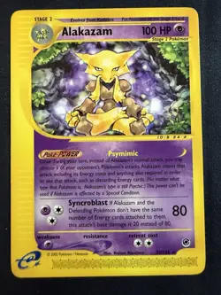Alakazam 33/165 Pokemon Expedition Base Set Non Holo Regular LP - Image 1
