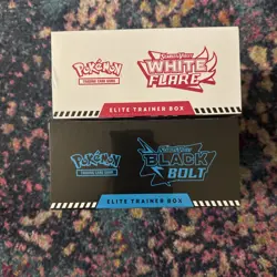 Pokemon TCG Black Bolt and White Flare ETB Bundle - New & Sealed - Image 2