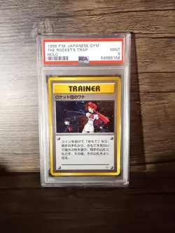 The Rocket's Trap Gym Heroes Japanese Holo Pokemon - PSA 9 MINT! - Image 1