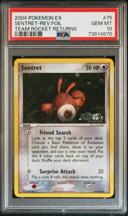 Pokemon Team Rocket Returns sentret 75/109 Stamped Psa 10 POP 12! - Image 1