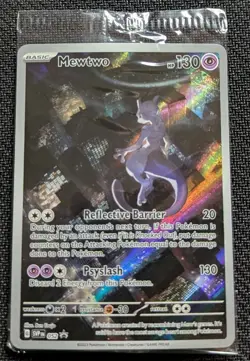 Pokemon TCG Scarlet & Violet Promos 052 Illustration Rare Mewtwo NM/M - Image 1