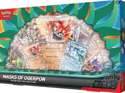 Pokemon TCG Masks of Ogerpon Premium Collection Factory Sealed 10 Packs - Image 1