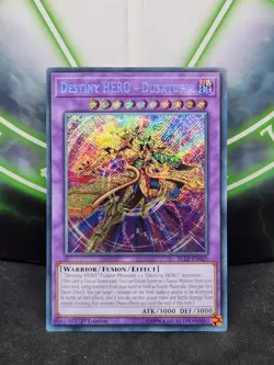 Yugioh Destiny HERO - Dusktopia BLLR-EN025 Secret Rare 1st Edition NM - Image 1